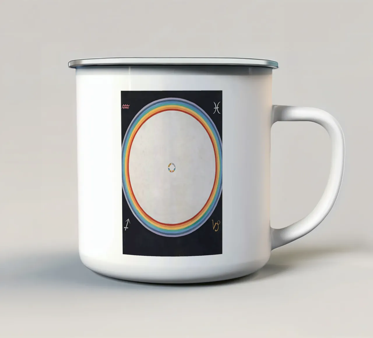 Hilma af Klint - The Dove No. 14 Group IX-UW No. 38 enamel mug by William Store