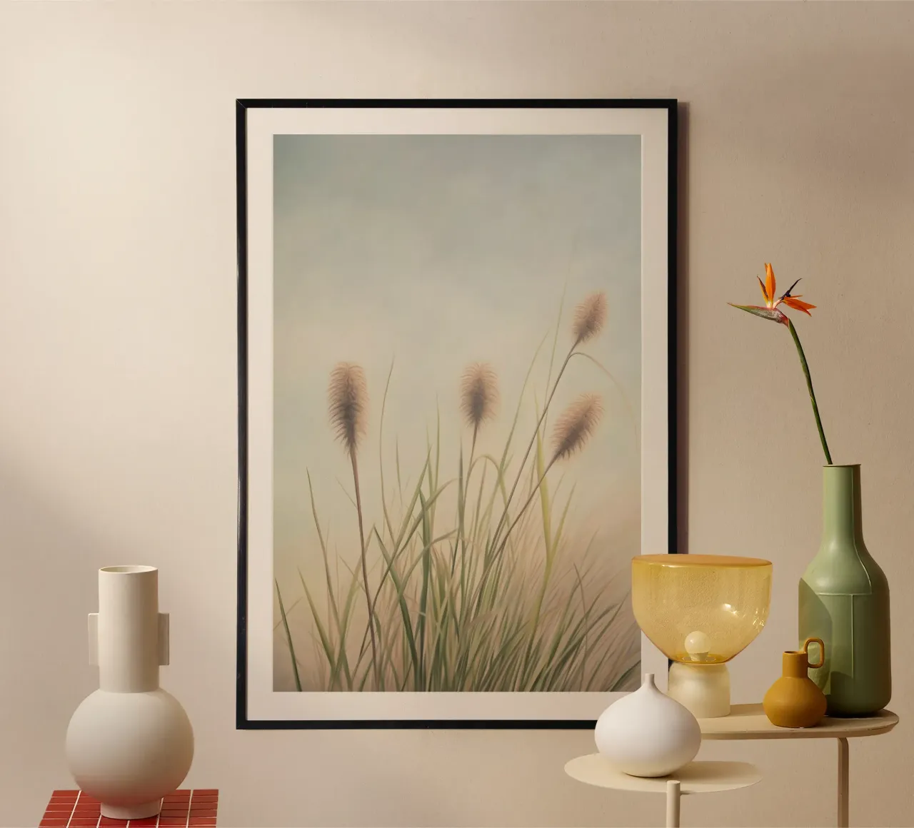 Erbe selvatiche pastello poster da Carinaprint