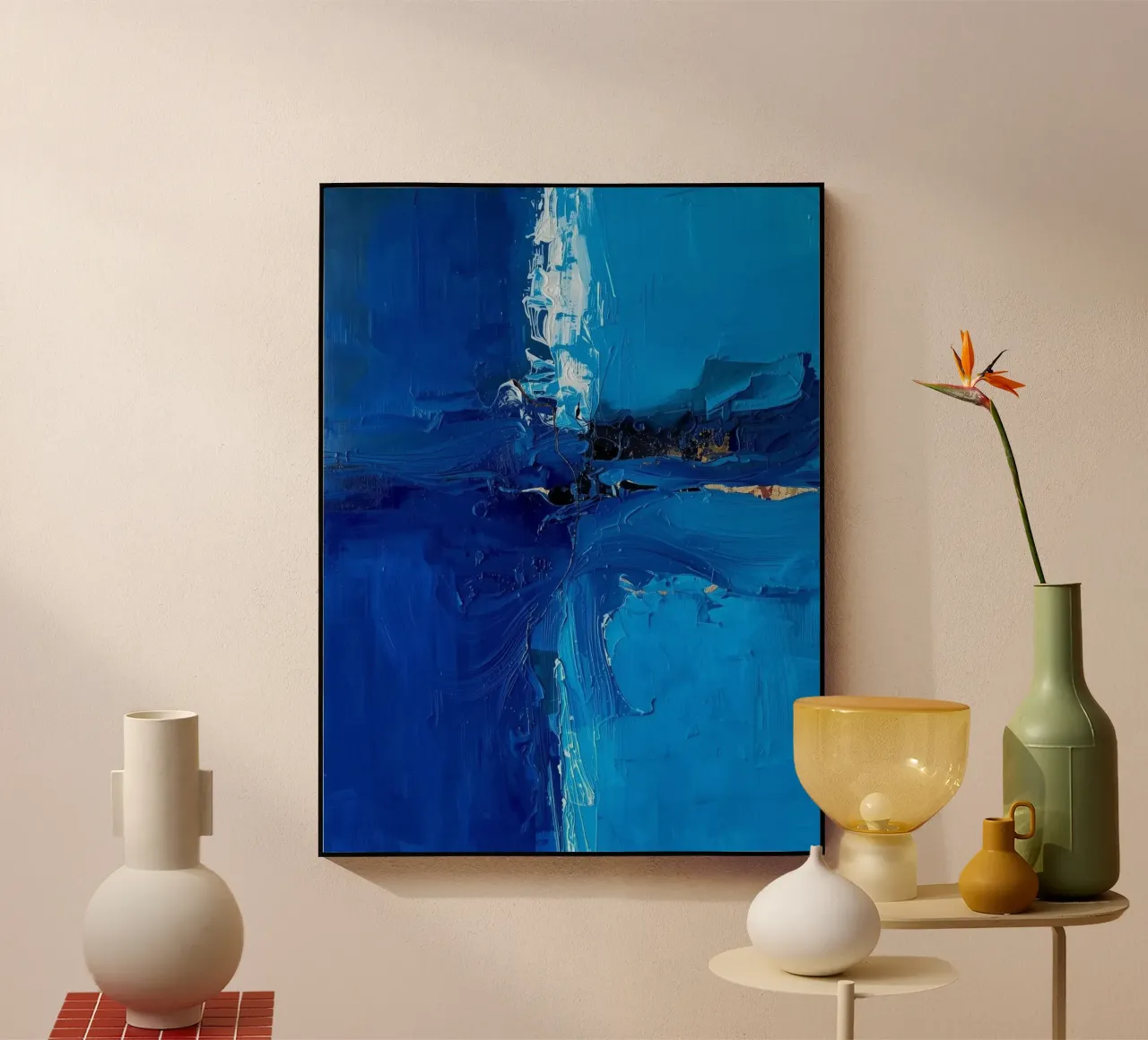 Stille Strömung – Farbverläufe in Blau plexiglass da Licht & Schicht