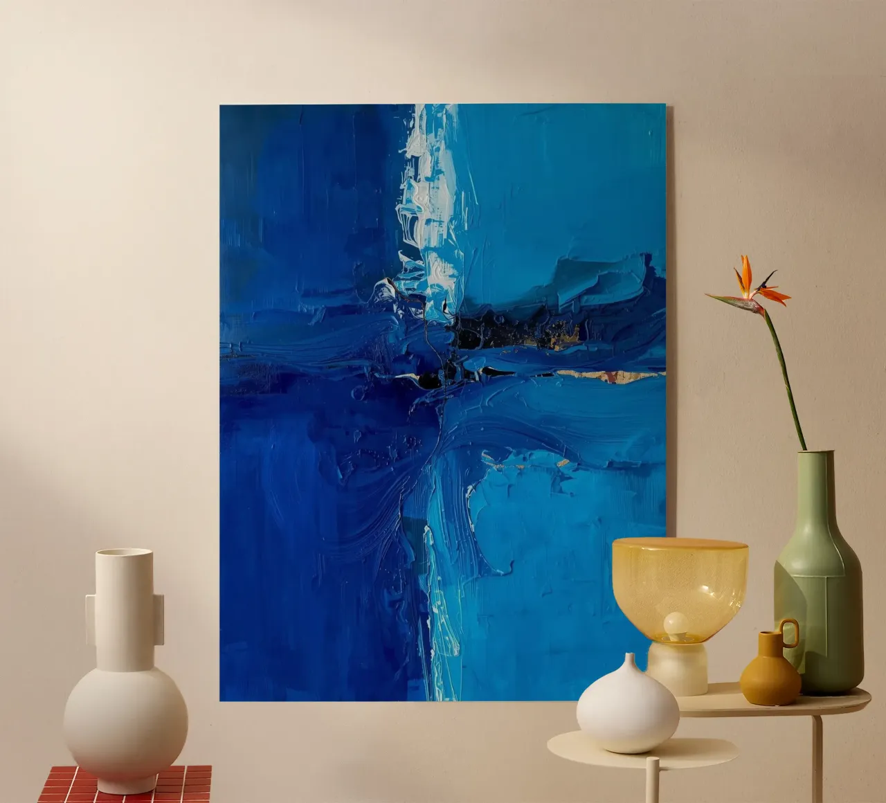 Stille Strömung – Farbverläufe in Blau plexiglass da Licht & Schicht