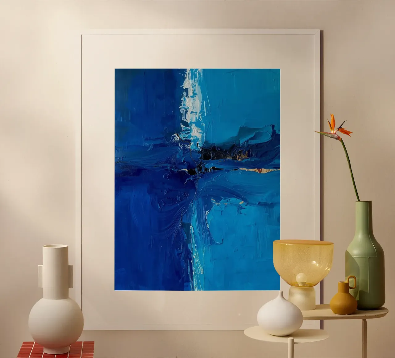 Stille Strömung – Farbverläufe in Blau carta hahnemühle da Licht & Schicht