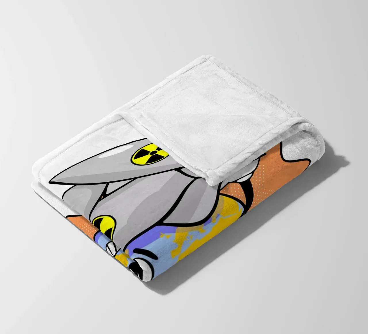 Abbiamo bisogno di una barca più grande Sarcasmo retrò Umorismo dark Cartone animato Terra coperta in pile da sillyindustries