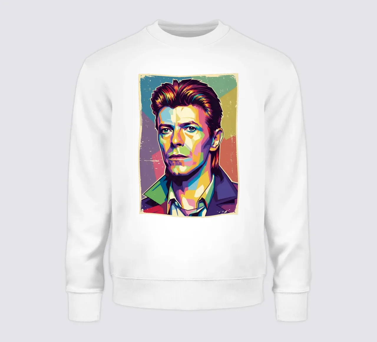 David Bowie pop art felpa da Hantamrata