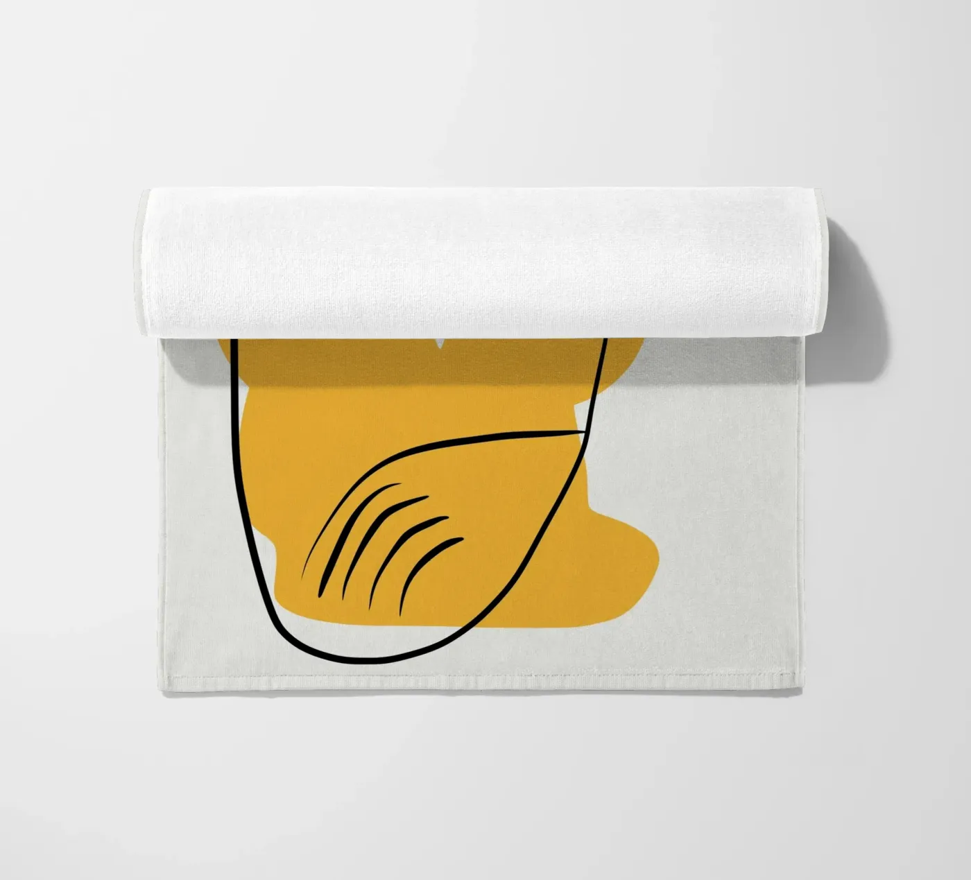 Giallo e nudo 06 telo mare da Little Dean