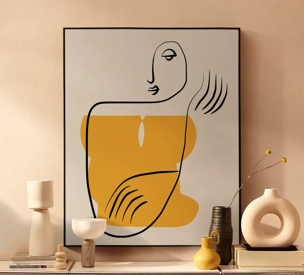 Giallo e nudo 06 plexiglass da Little Dean