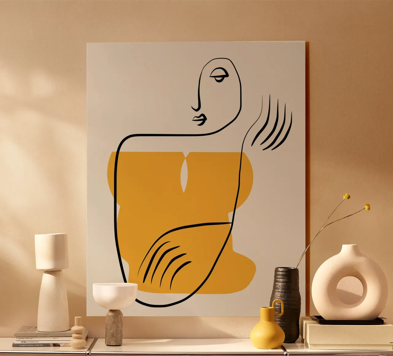 Giallo e nudo 06 plexiglass da Little Dean