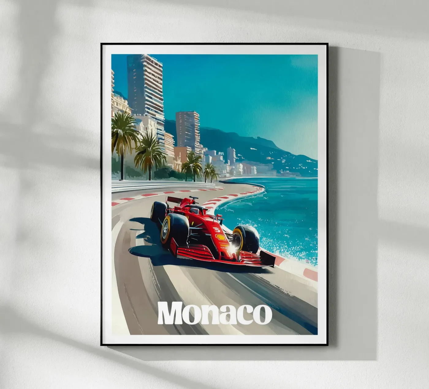 Affiche Monaco Acryl-Glas von Frame the World