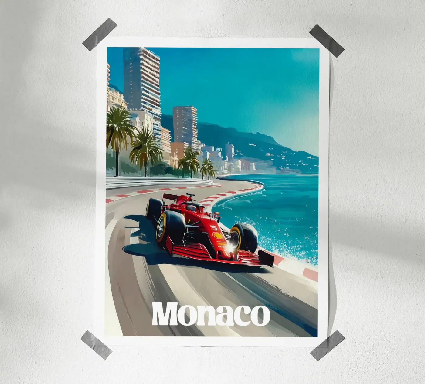 Affiche Monaco poster da Frame the World