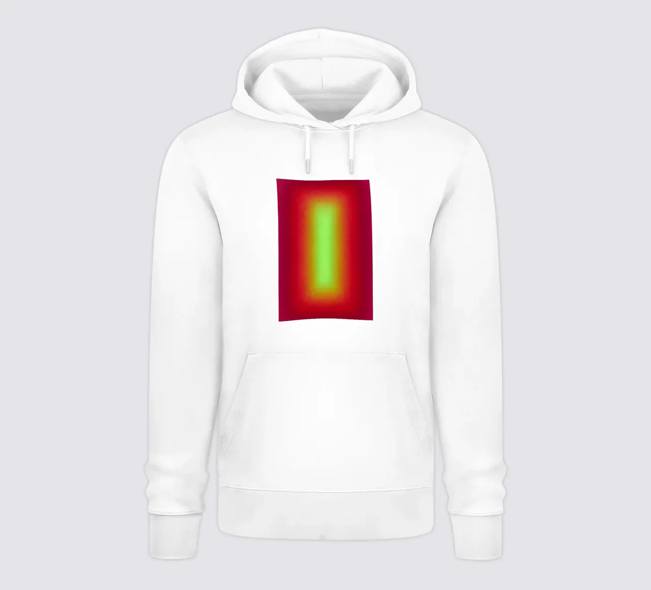 Neon Glow Gradient - Gioco di luce meditativo in rosso e giallo felpa con cappuccio da SMPLE