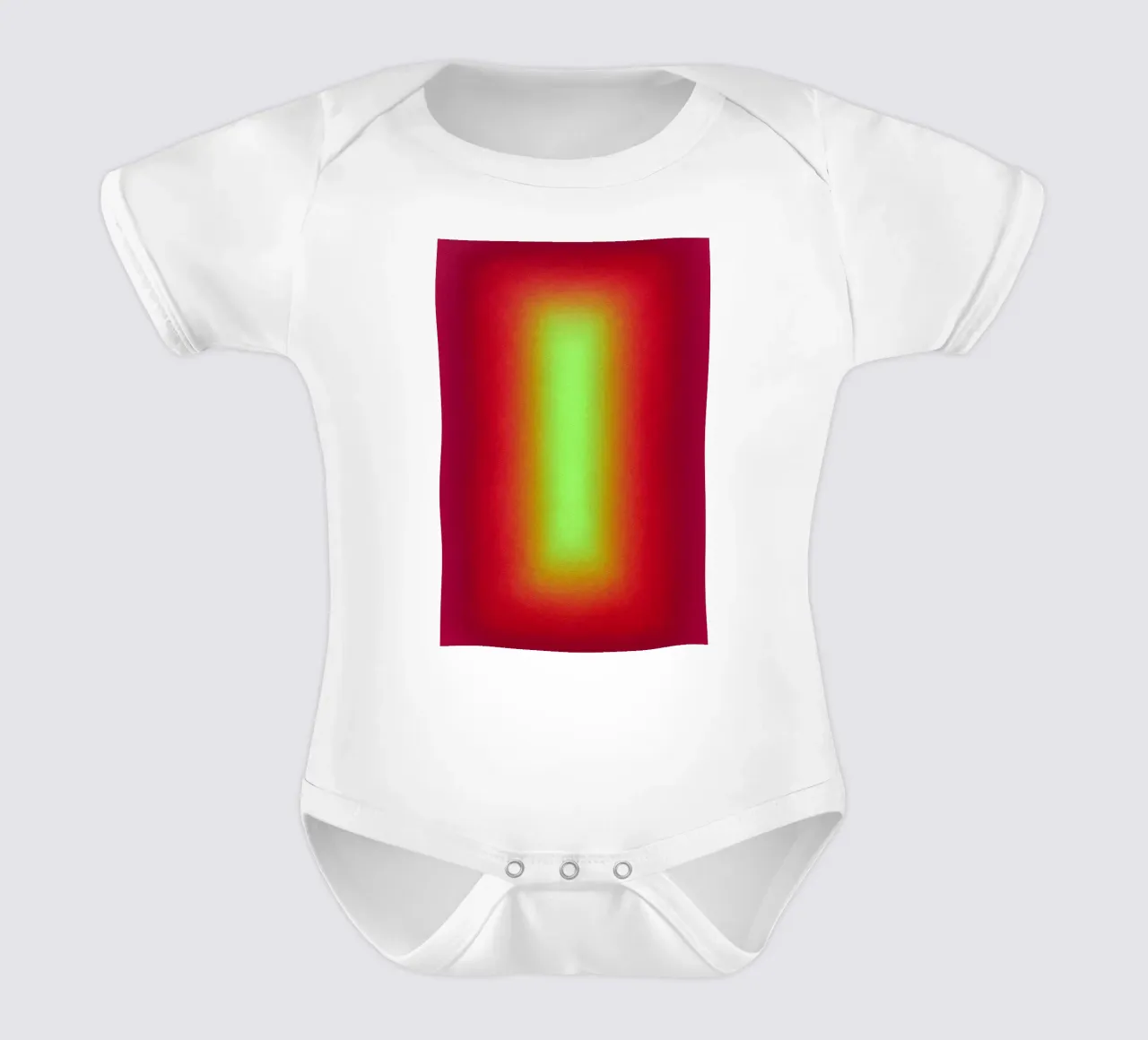 Neon Glow Gradient - Jeu de lumière méditatif en rouge et jaune body bébé de SMPLE