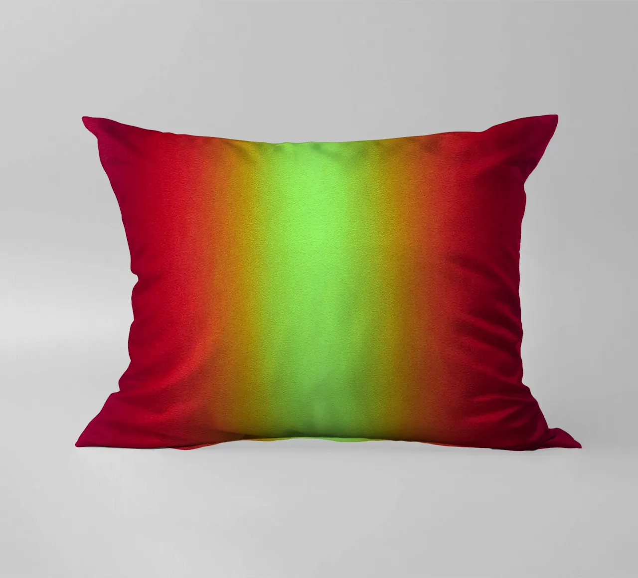 Neon Glow Gradient - Gioco di luce meditativo in rosso e giallo cuscino da SMPLE