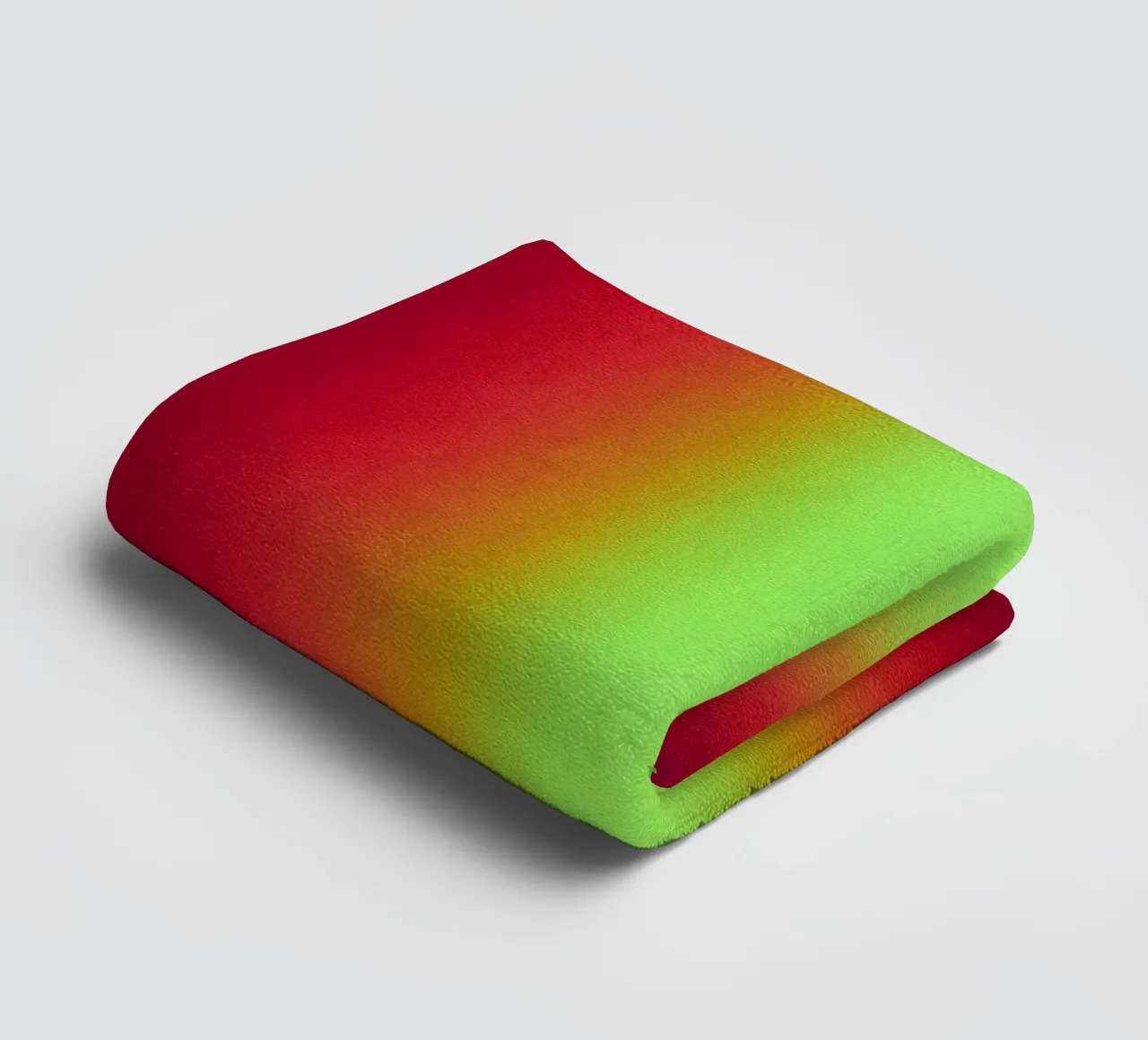 Neon Glow Gradient - Jeu de lumière méditatif en rouge et jaune serviette de bain de SMPLE