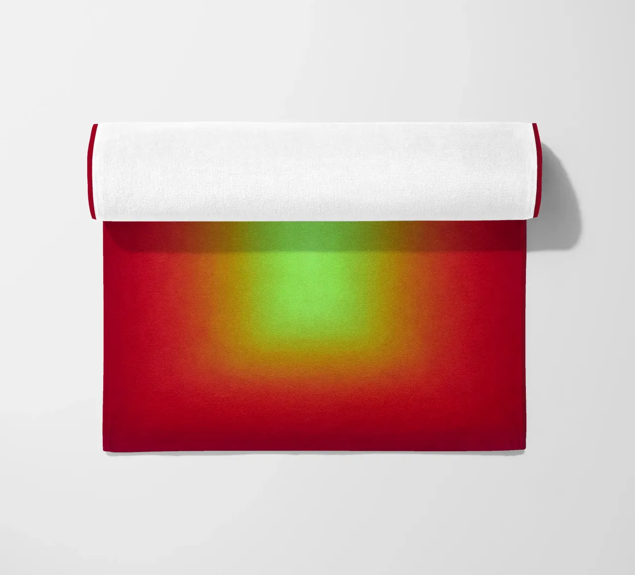 Neon Glow Gradient - Gioco di luce meditativo in rosso e giallo telo mare da SMPLE