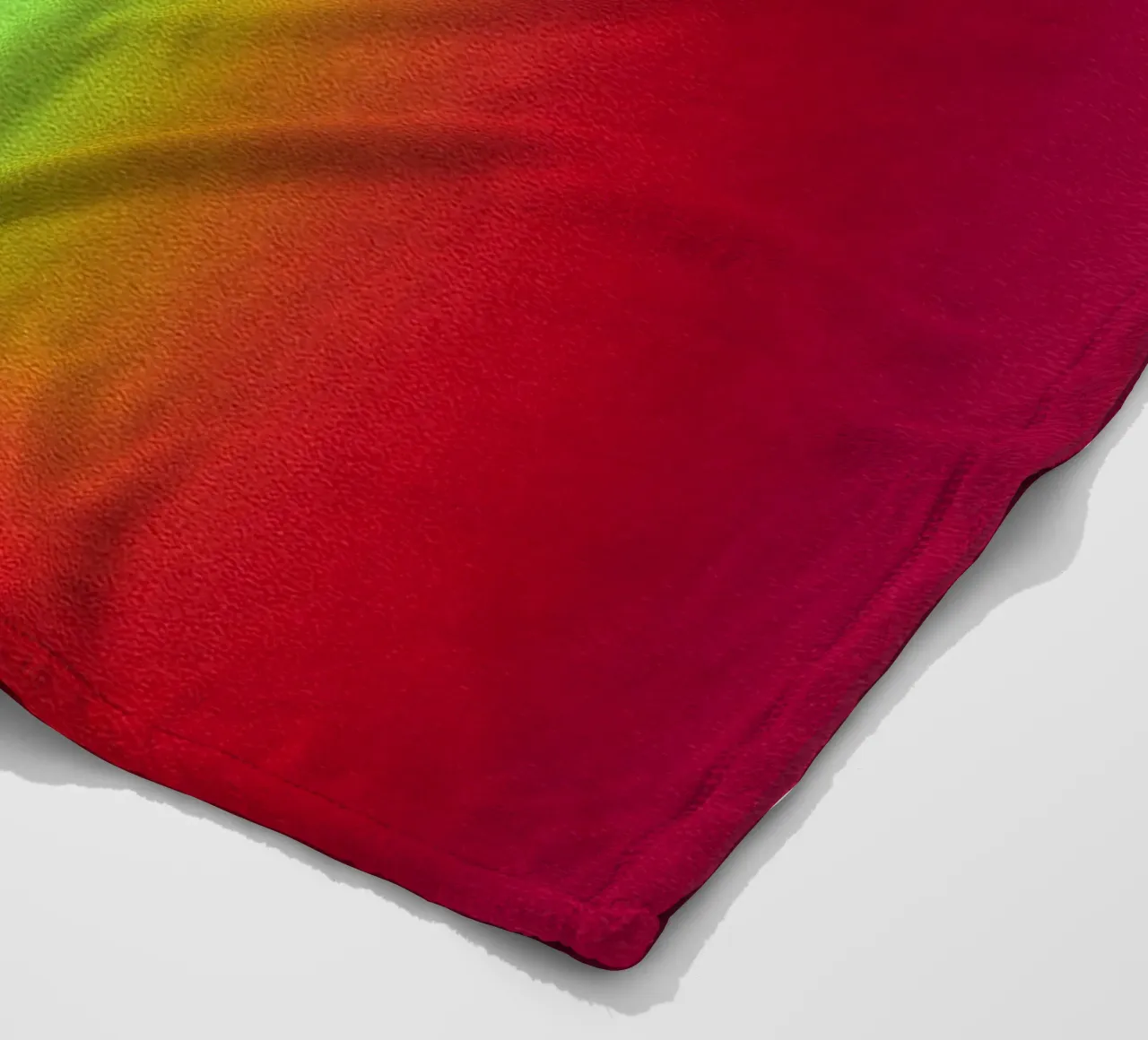 Neon Glow Gradient - Gioco di luce meditativo in rosso e giallo coperta in pile da SMPLE
