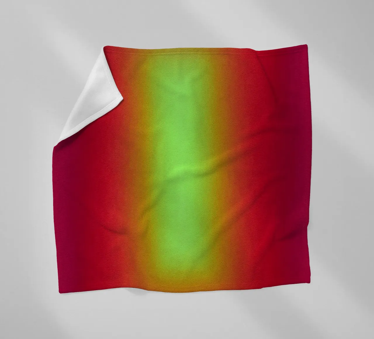 Neon Glow Gradient - Gioco di luce meditativo in rosso e giallo coperta in pile da SMPLE