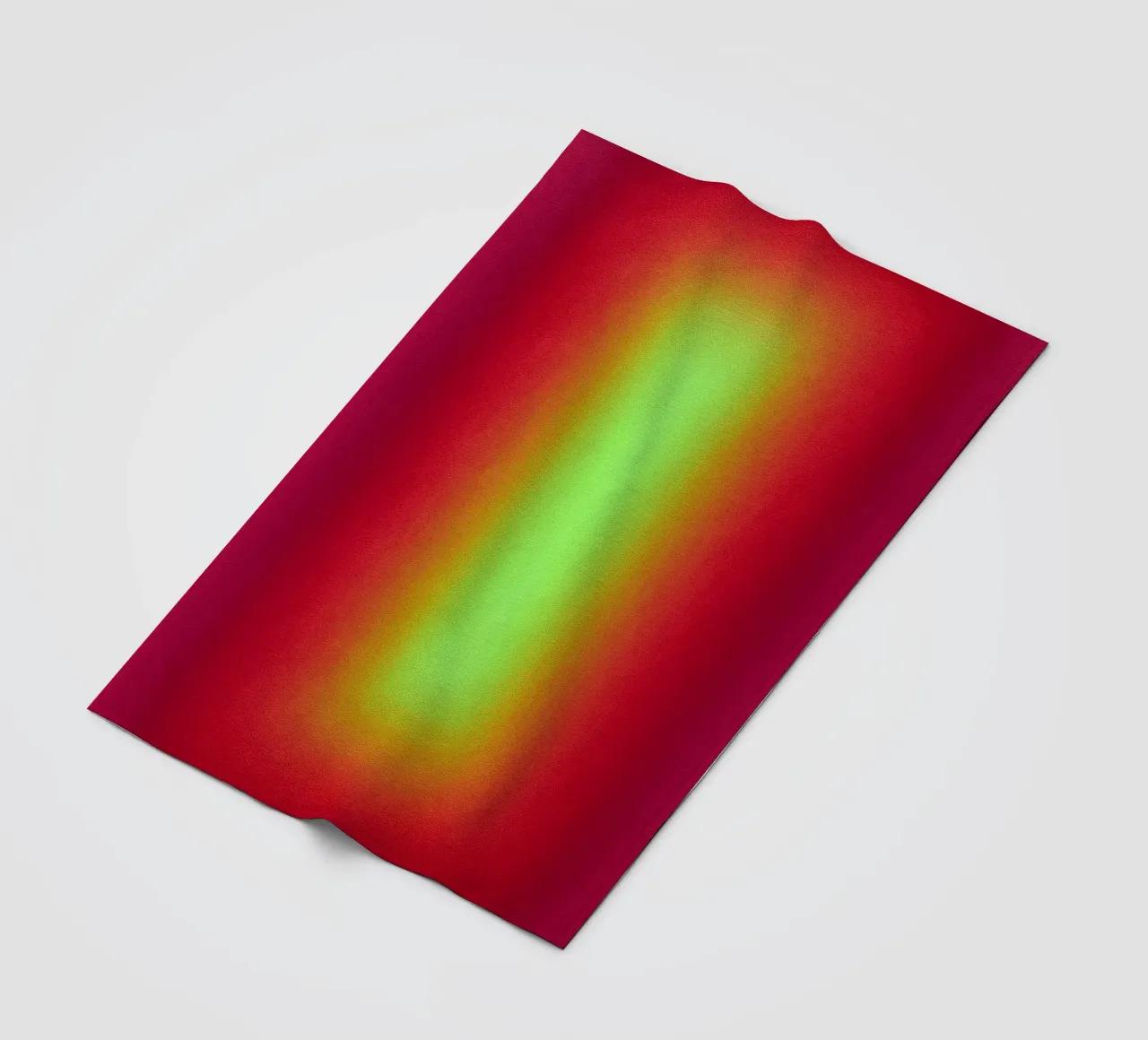 Neon Glow Gradient - Gioco di luce meditativo in rosso e giallo coperta in pile da SMPLE