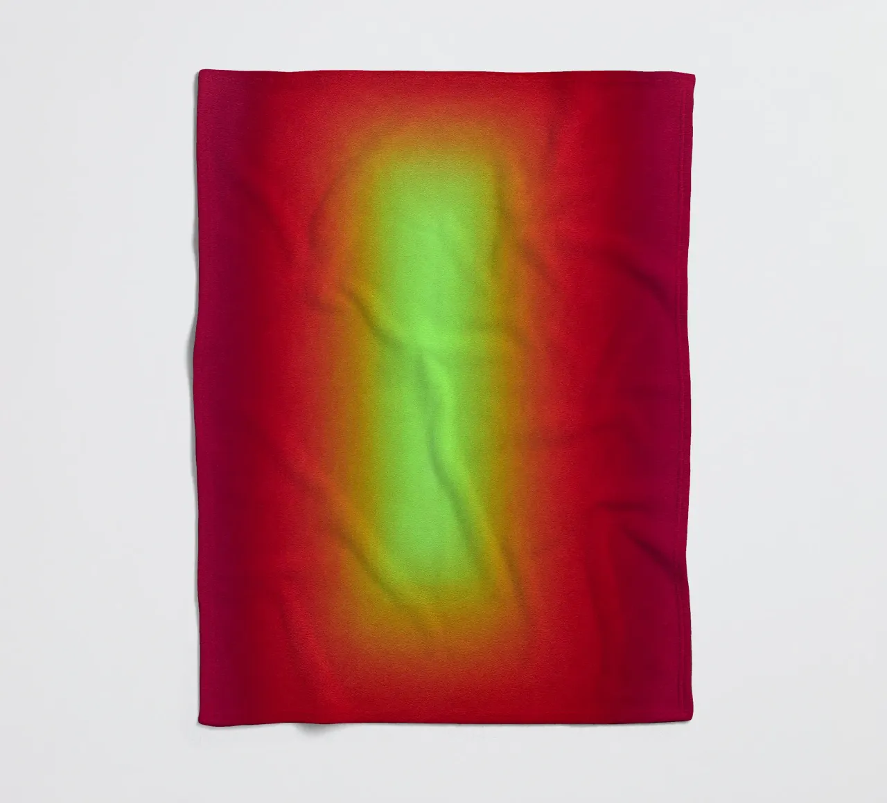 Neon Glow Gradient - Gioco di luce meditativo in rosso e giallo coperta in pile da SMPLE