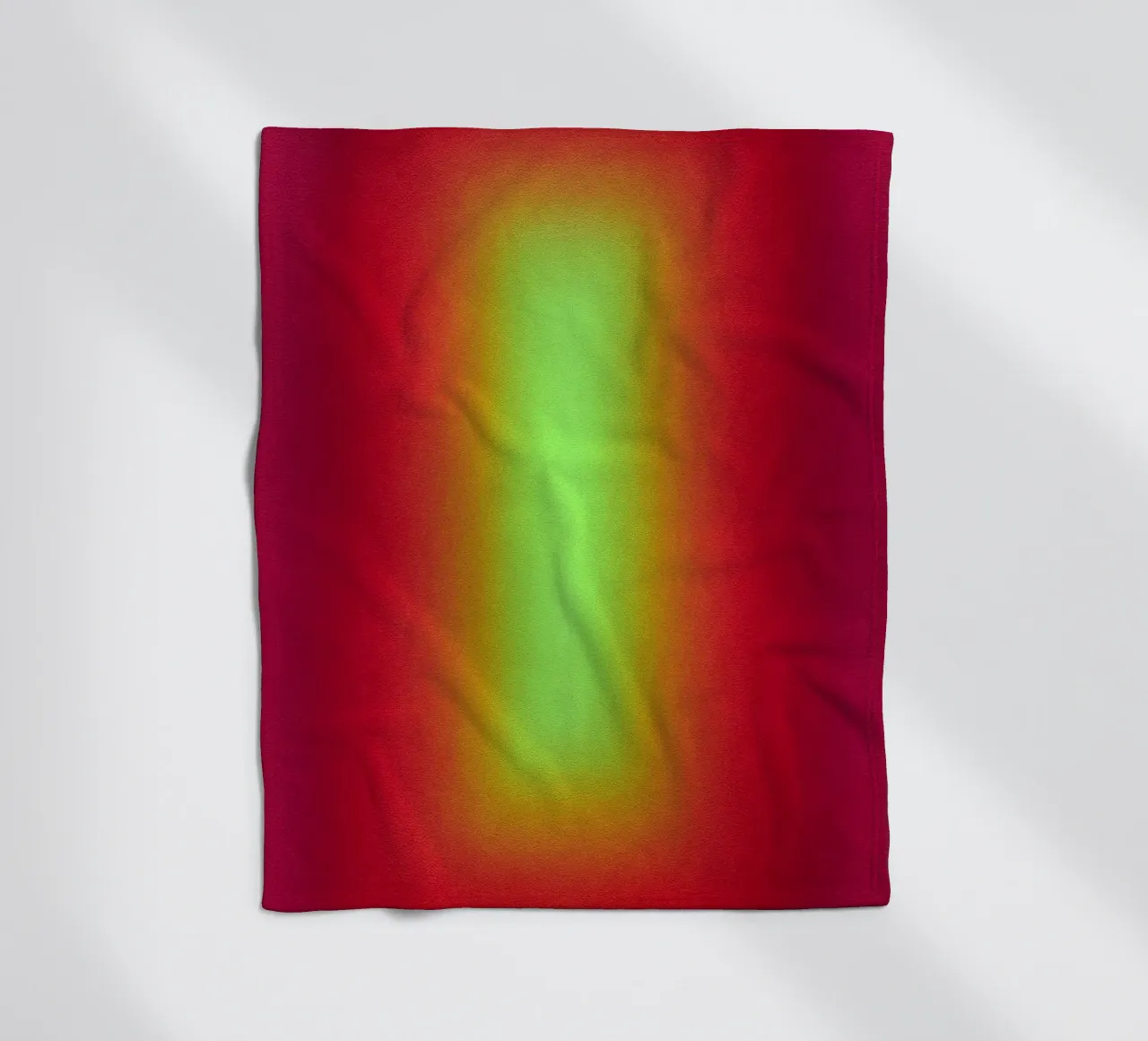 Neon Glow Gradient - Gioco di luce meditativo in rosso e giallo coperta in pile da SMPLE
