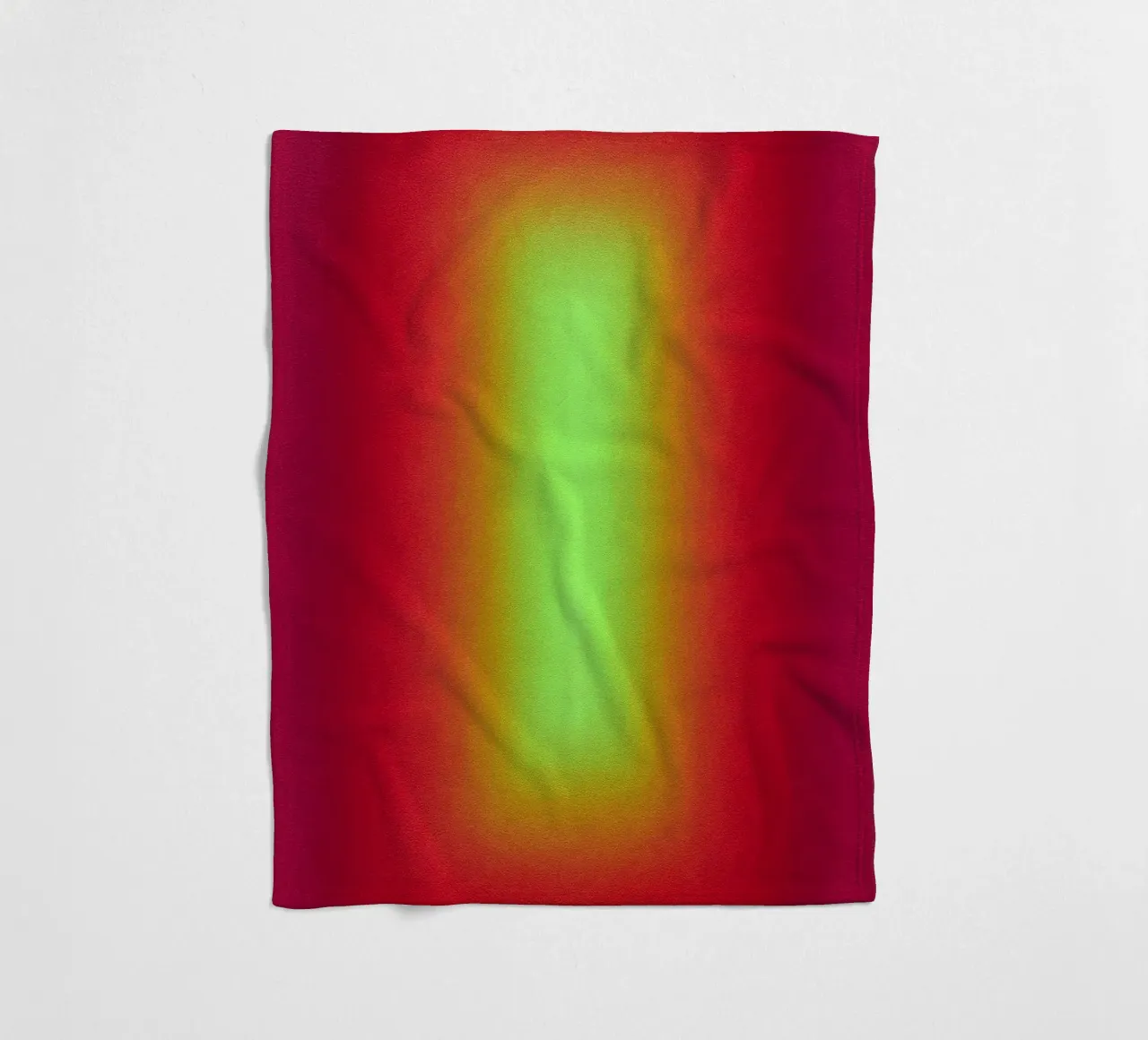 Neon Glow Gradient - Gioco di luce meditativo in rosso e giallo coperta in pile da SMPLE