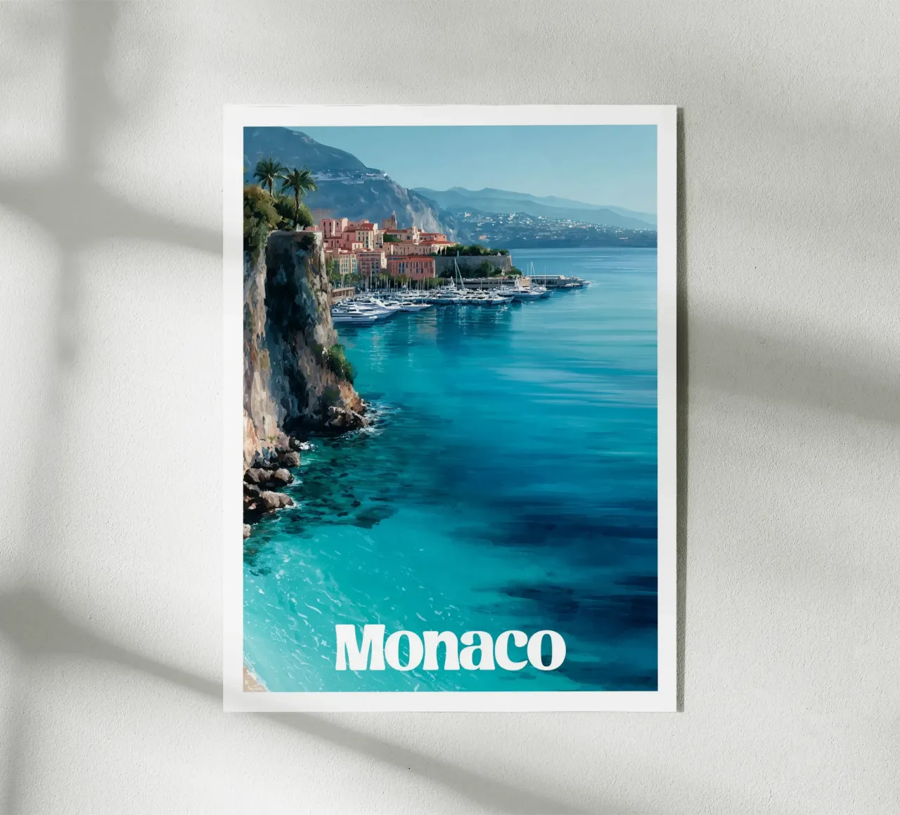 Affiche Monaco acrylic glass by Frame the World