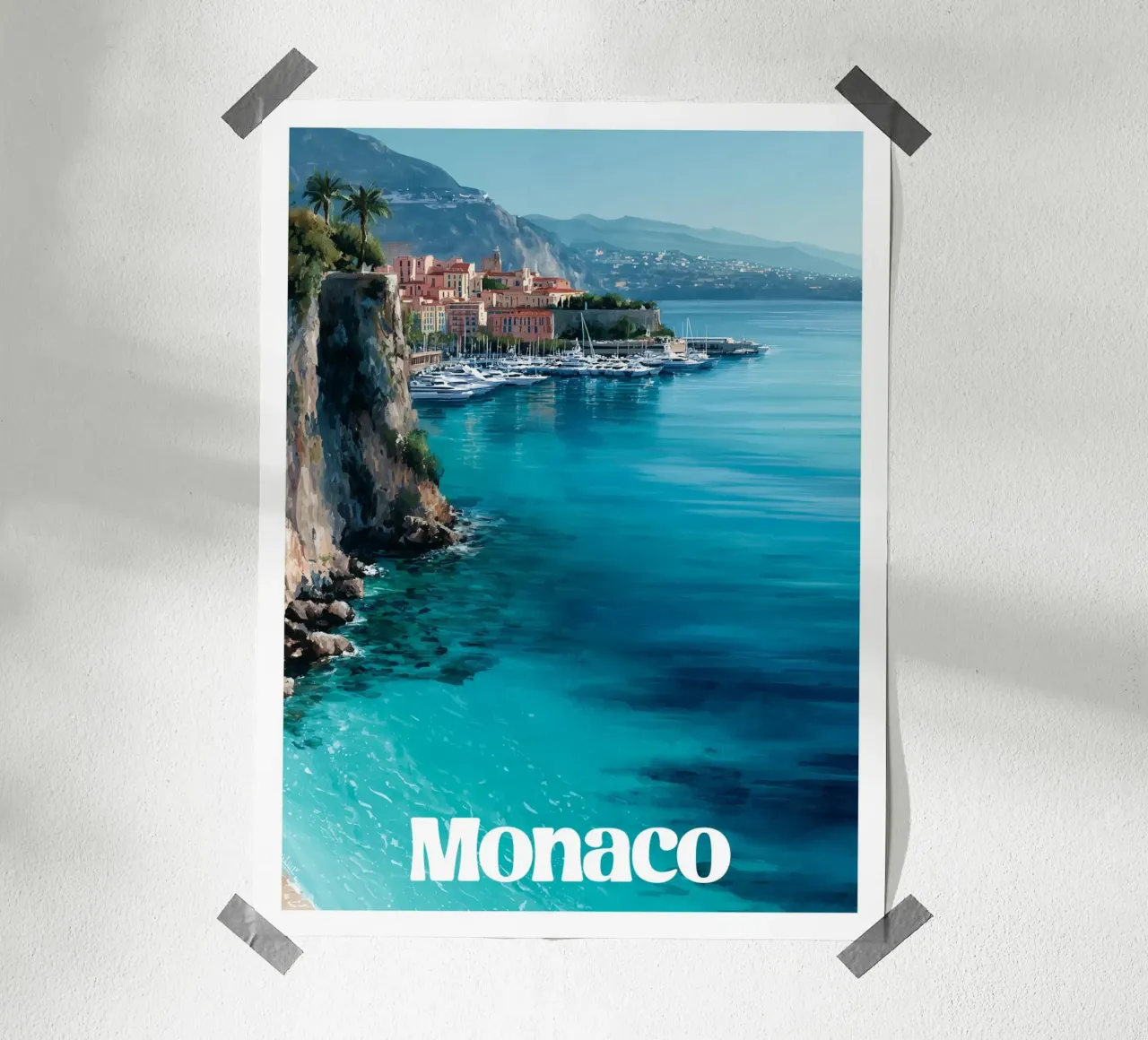 Affiche Monaco poster da Frame the World