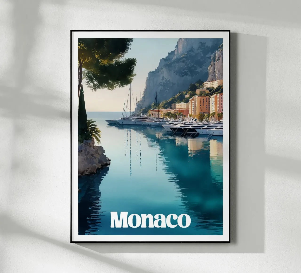 Affiche Monaco acrylic glass by Frame the World