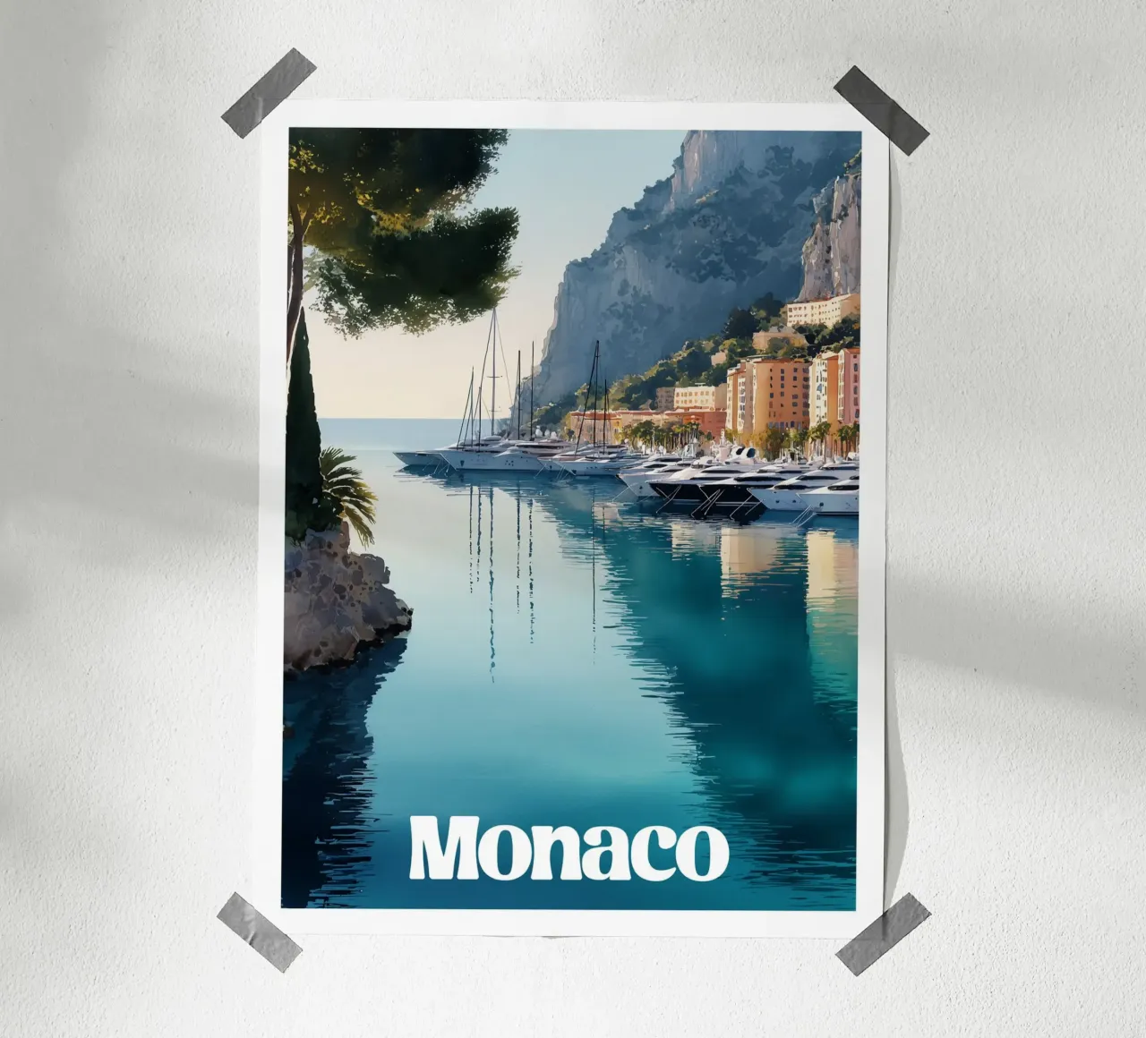 Affiche Monaco poster da Frame the World