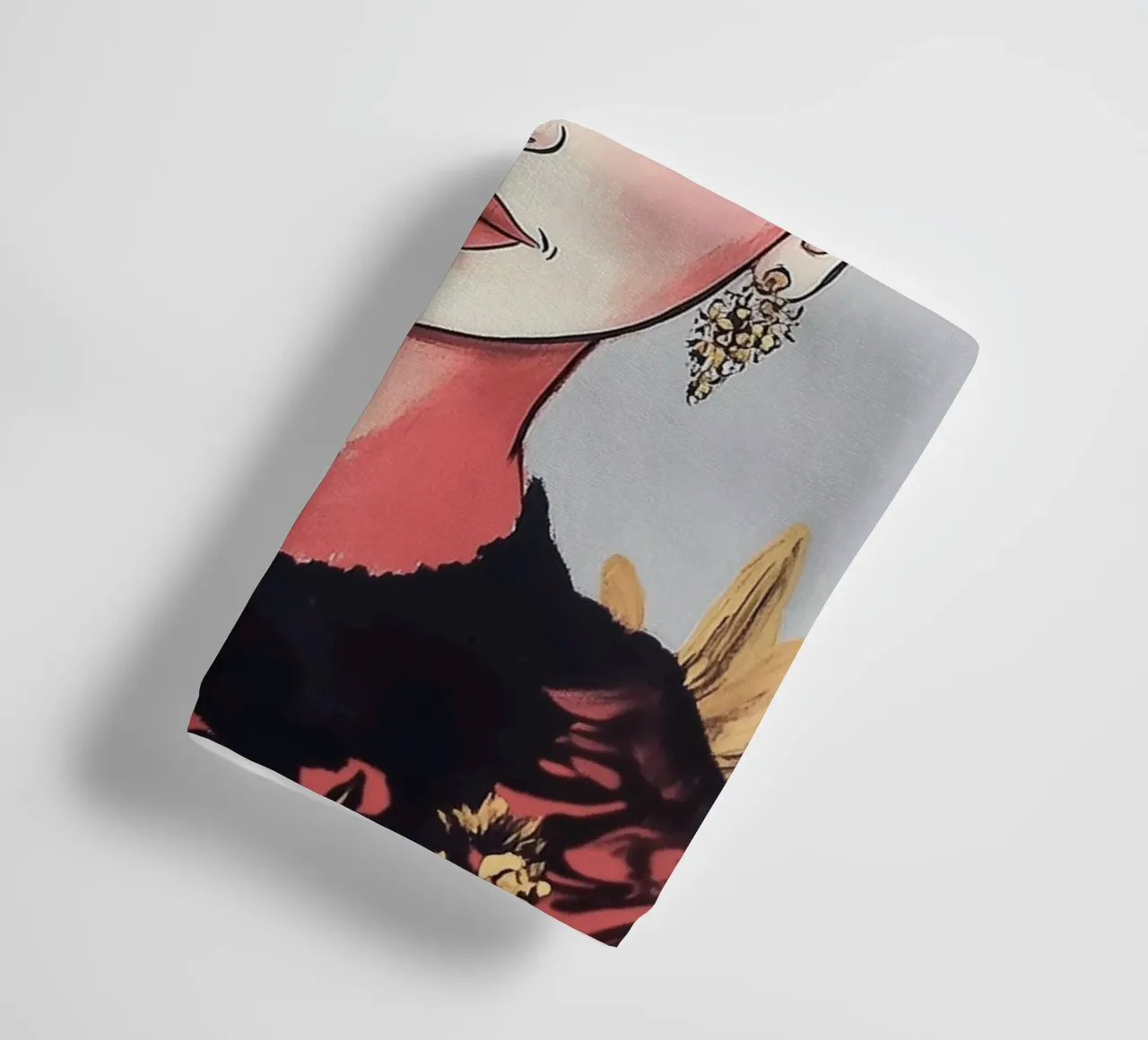 Frida Kahlo pastel bloemendroom badhanddoek van Carinaprint