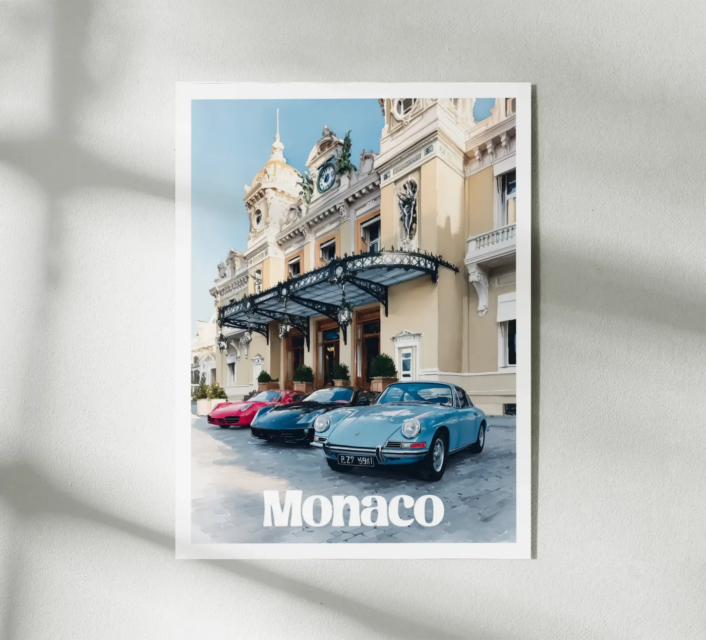 Affiche Monaco plexiglas de Frame the World