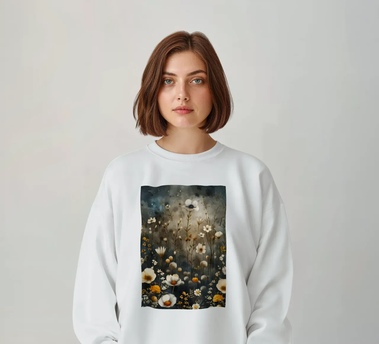 Un prato magico pieno di fiori felpa da Justyna Jaszke JBJart