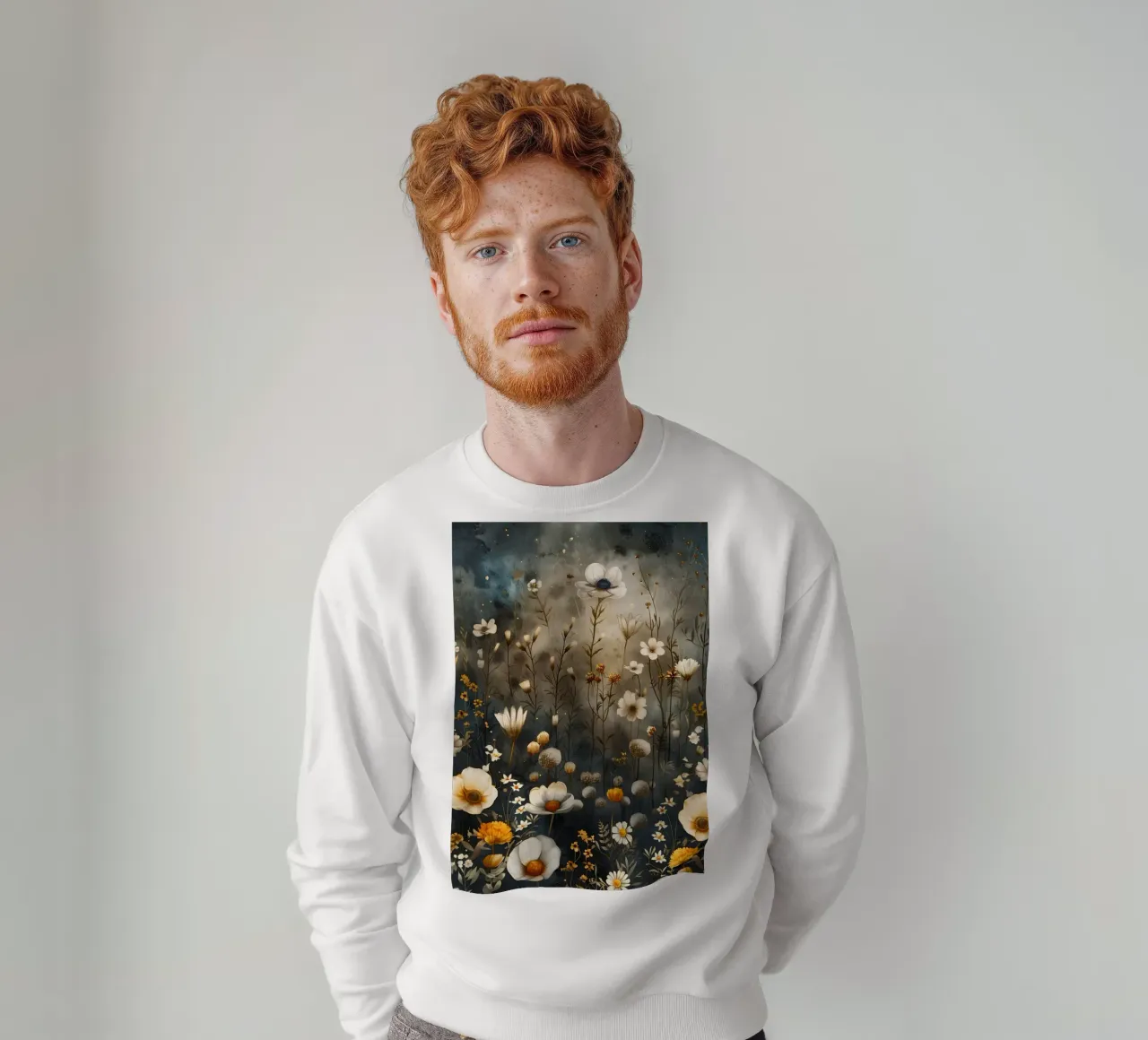 Un prato magico pieno di fiori felpa da Justyna Jaszke JBJart