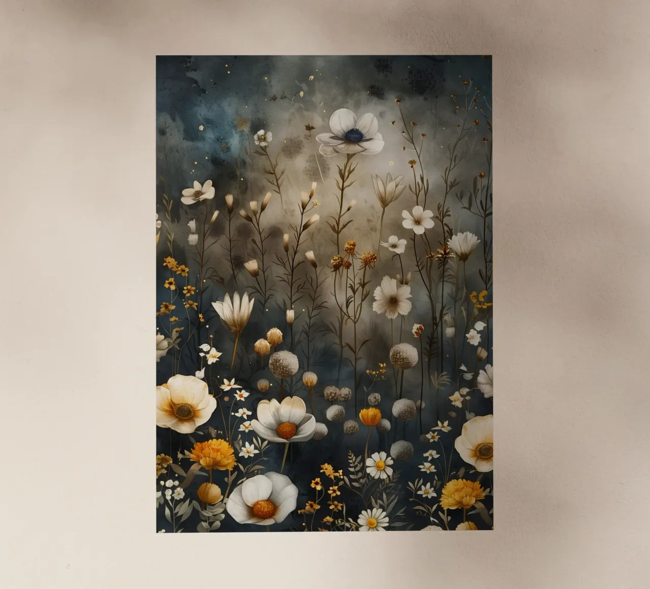 Un prato magico pieno di fiori pellicola backlit da Justyna Jaszke JBJart