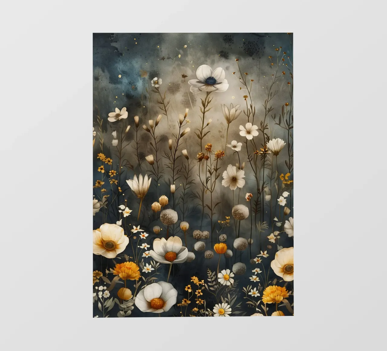 Un prato magico pieno di fiori telo in pvc da Justyna Jaszke JBJart