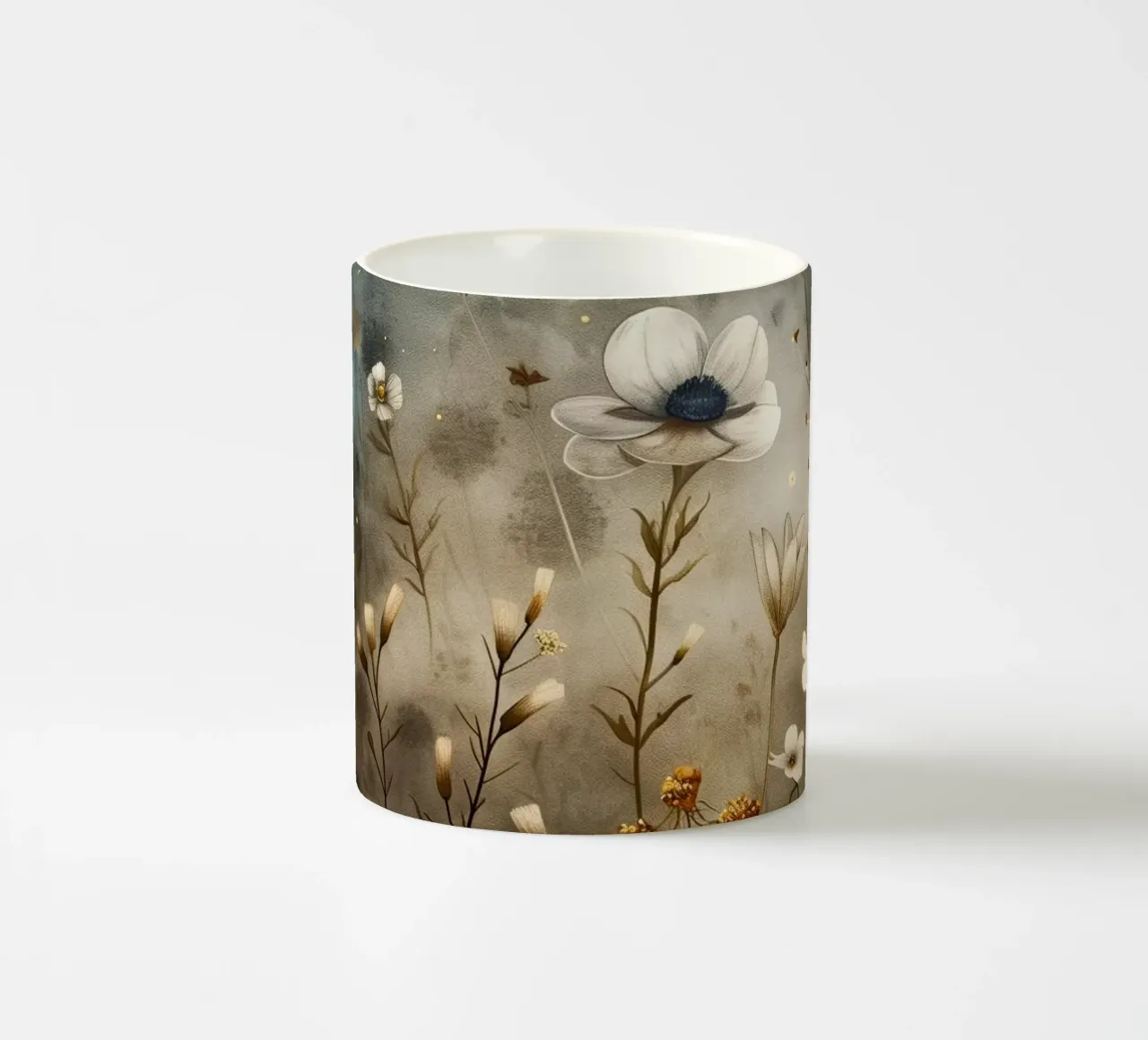 Un prato magico pieno di fiori tazza in ceramica da Justyna Jaszke JBJart