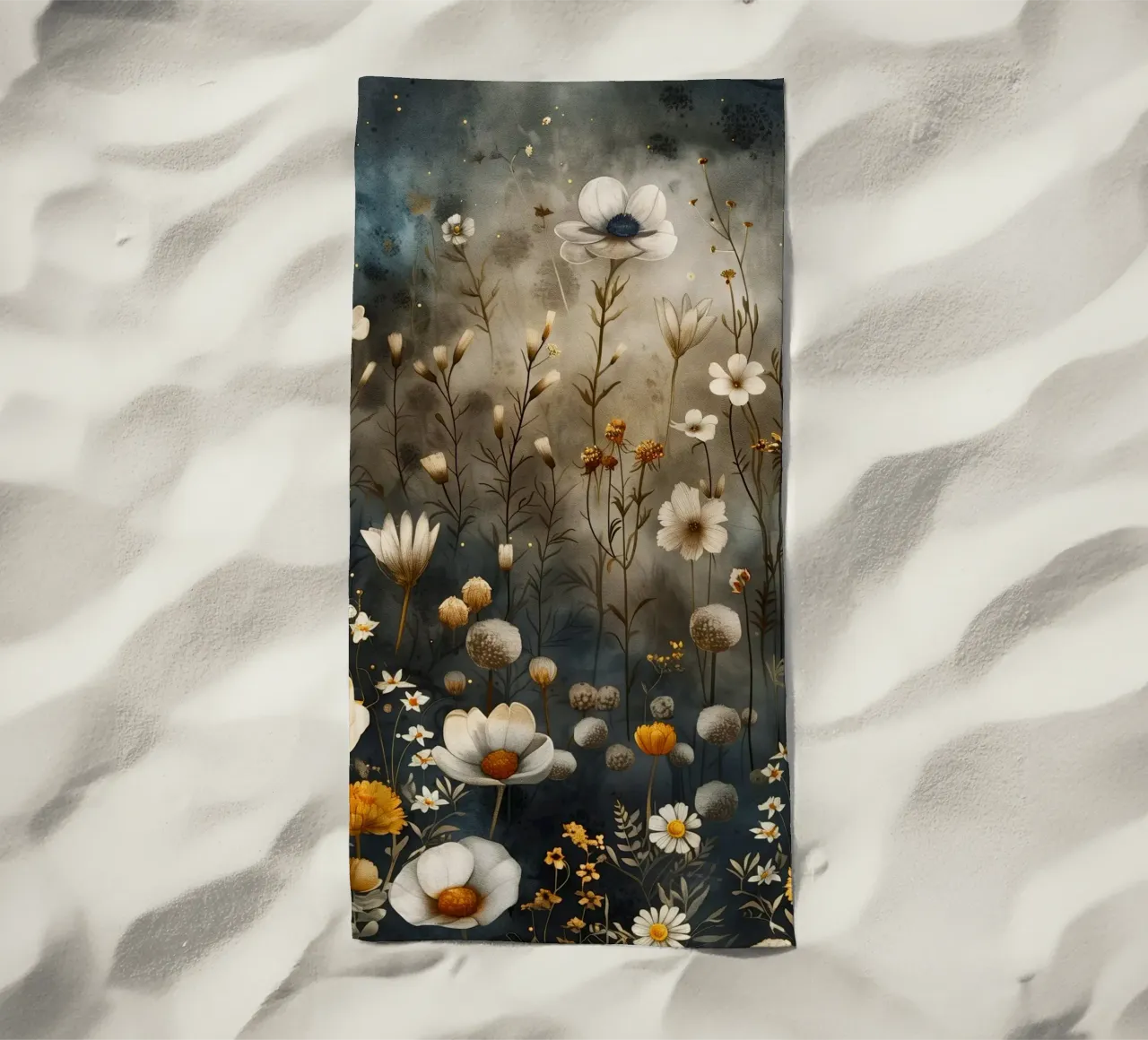 Un prato magico pieno di fiori telo mare da Justyna Jaszke JBJart