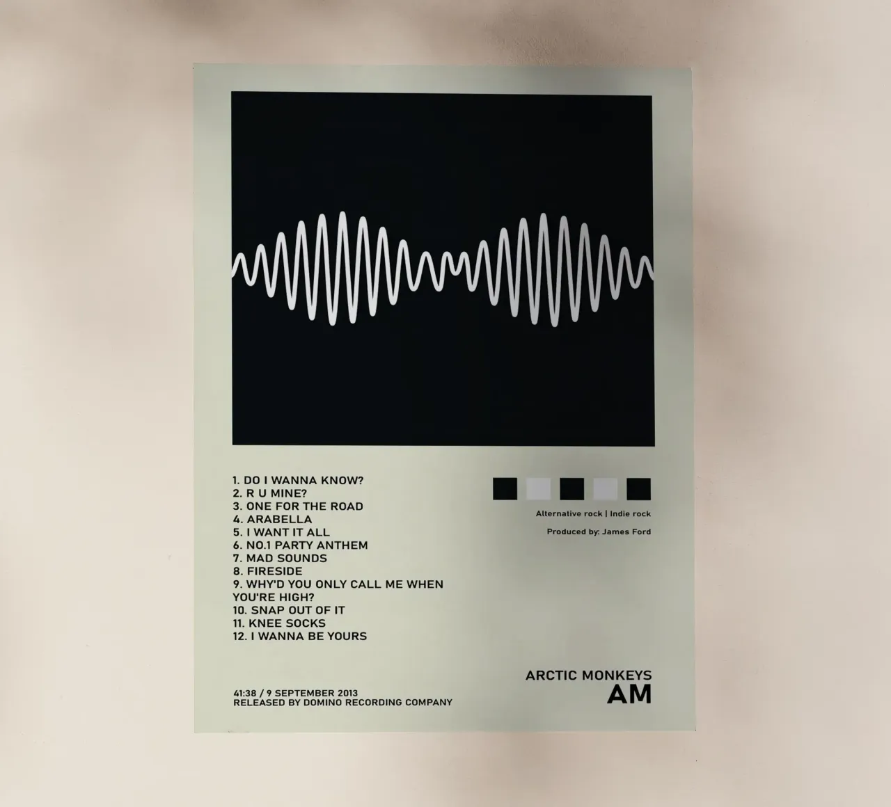 Arctic Monkeys AM pellicola backlit da Roronoa7