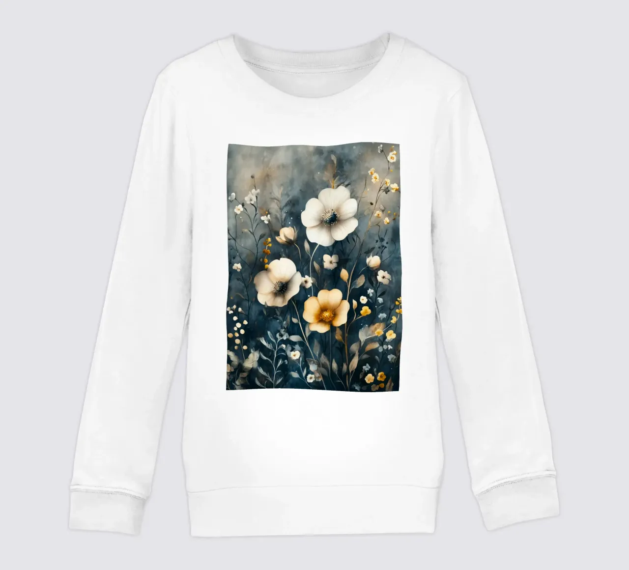 Meodow magico con fiori felpa bambino da Justyna Jaszke JBJart