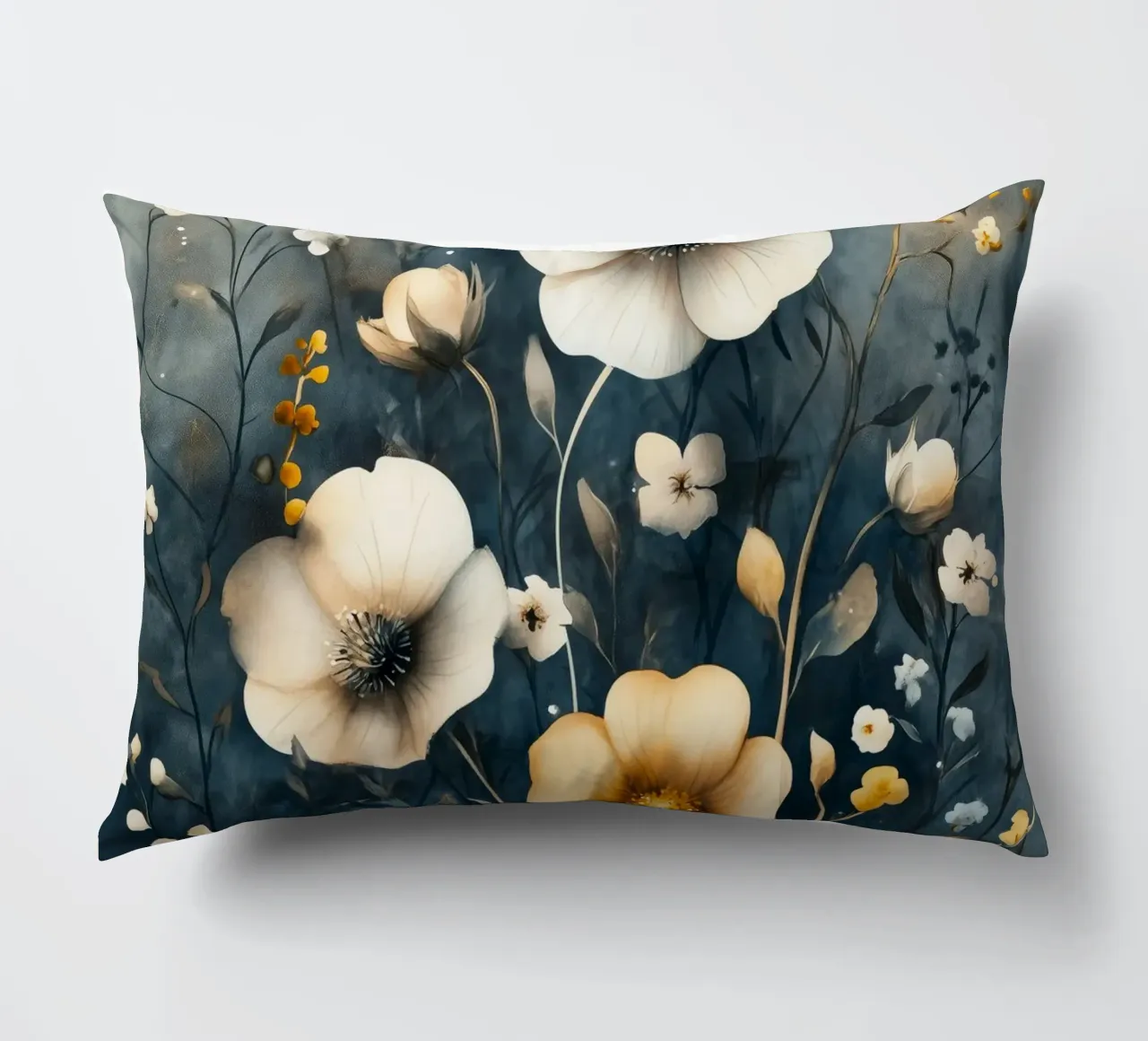 Meodow magico con fiori cuscino da Justyna Jaszke JBJart