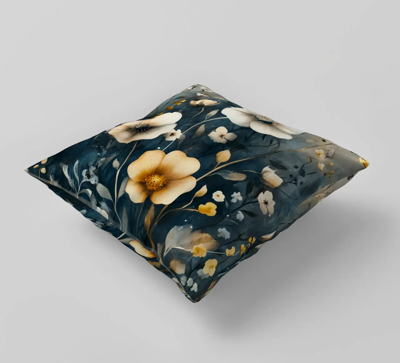 Meodow magico con fiori cuscino da Justyna Jaszke JBJart