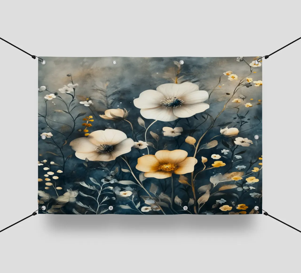 Meodow magico con fiori telo in pvc da Justyna Jaszke JBJart