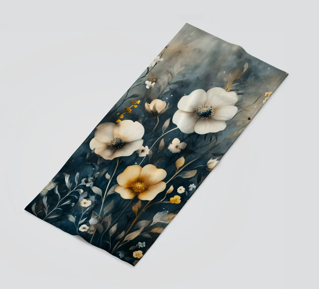 Meodow magico con fiori telo mare da Justyna Jaszke JBJart