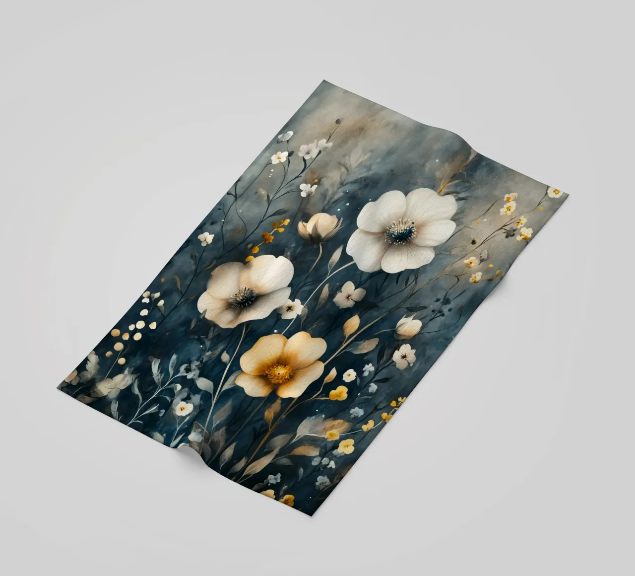 Meodow magico con fiori telo mare da Justyna Jaszke JBJart