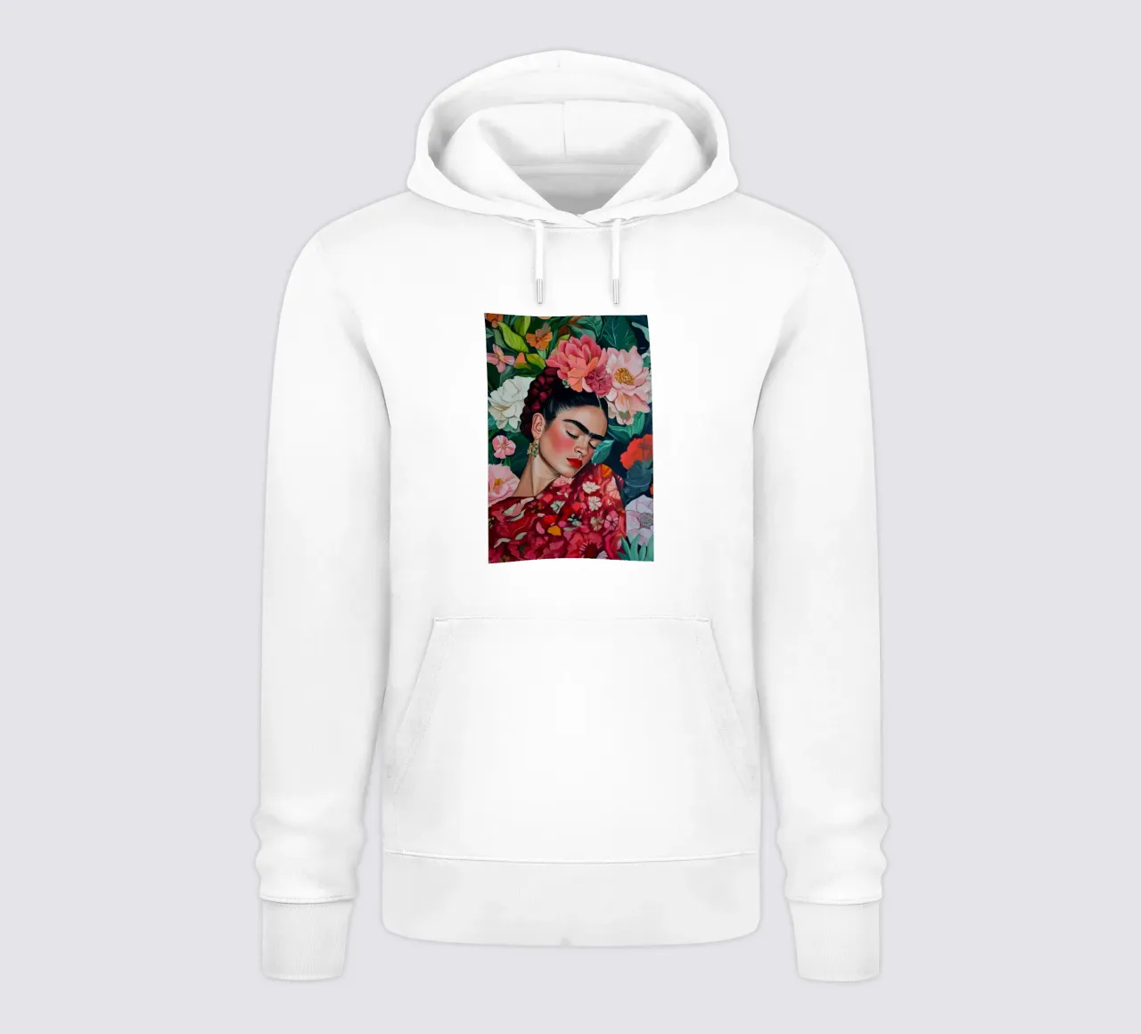 Sogno di fiori con Frida felpa con cappuccio da Carinaprint