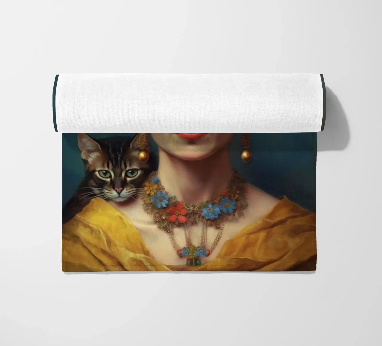 Frida Kahlo ama i gatti telo mare da Carinaprint