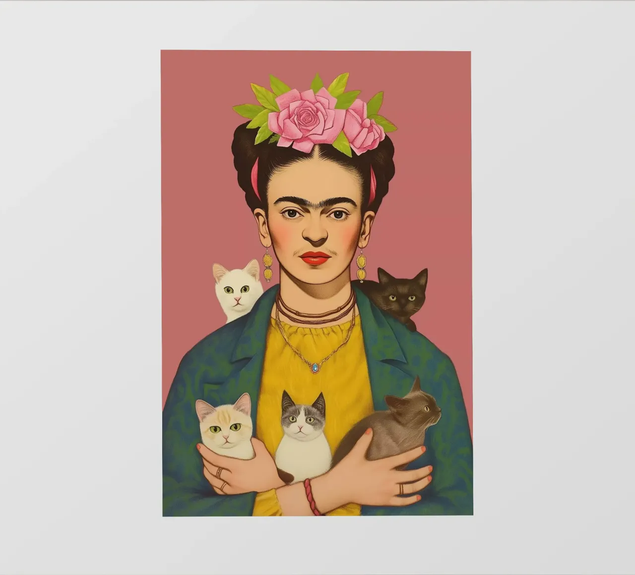 L'amore per i gatti di Frida pellicola backlit da Carinaprint
