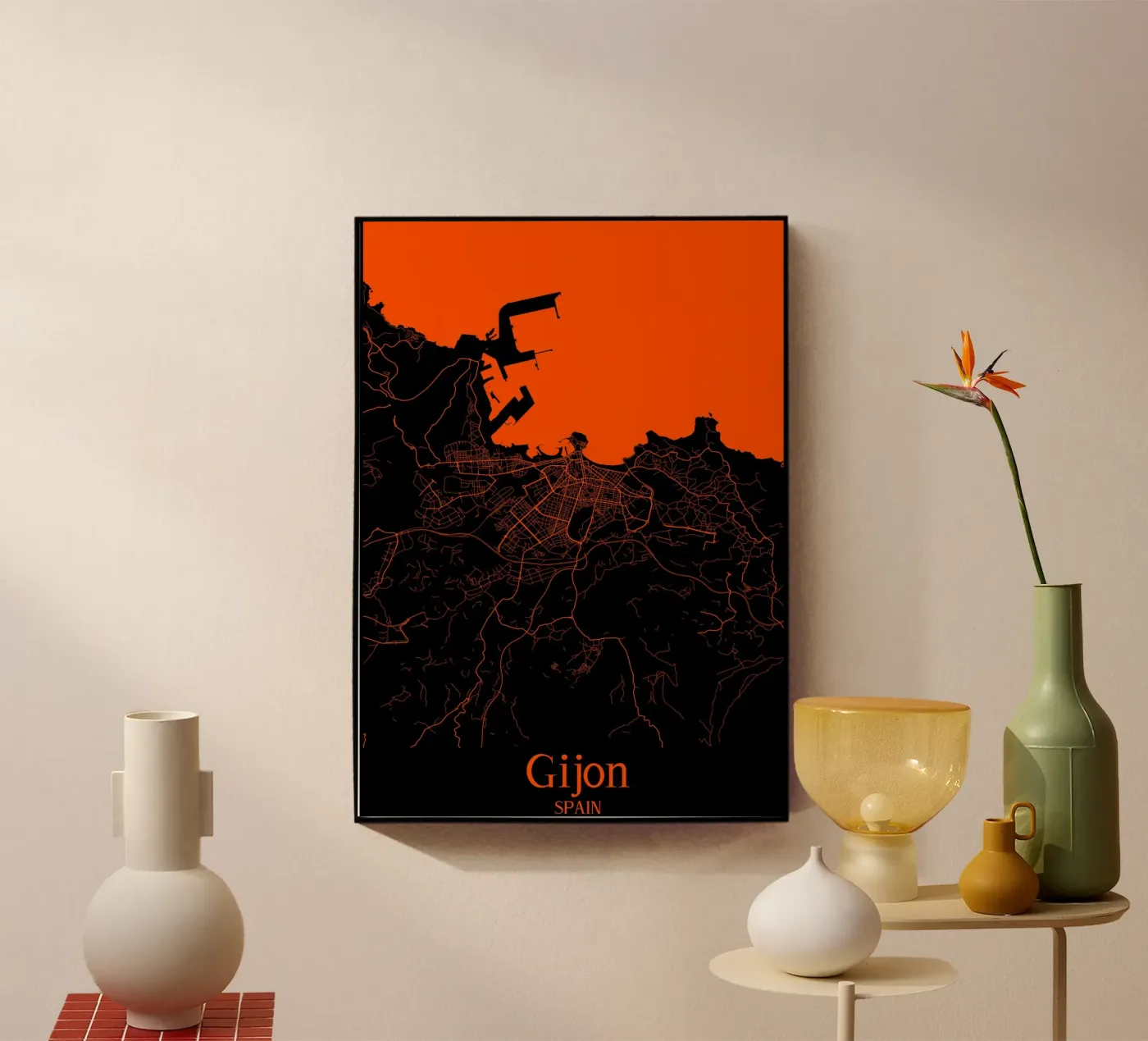 Gijon acrylic glass by MiMap