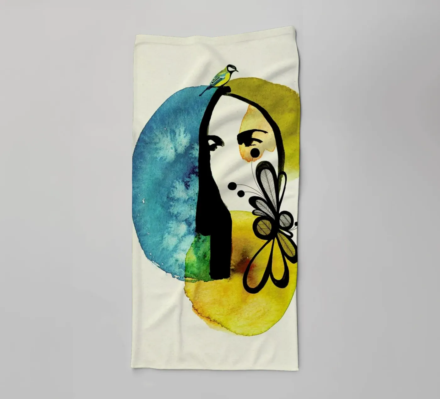 Doll 2 towel by Ekaterina Koroleva