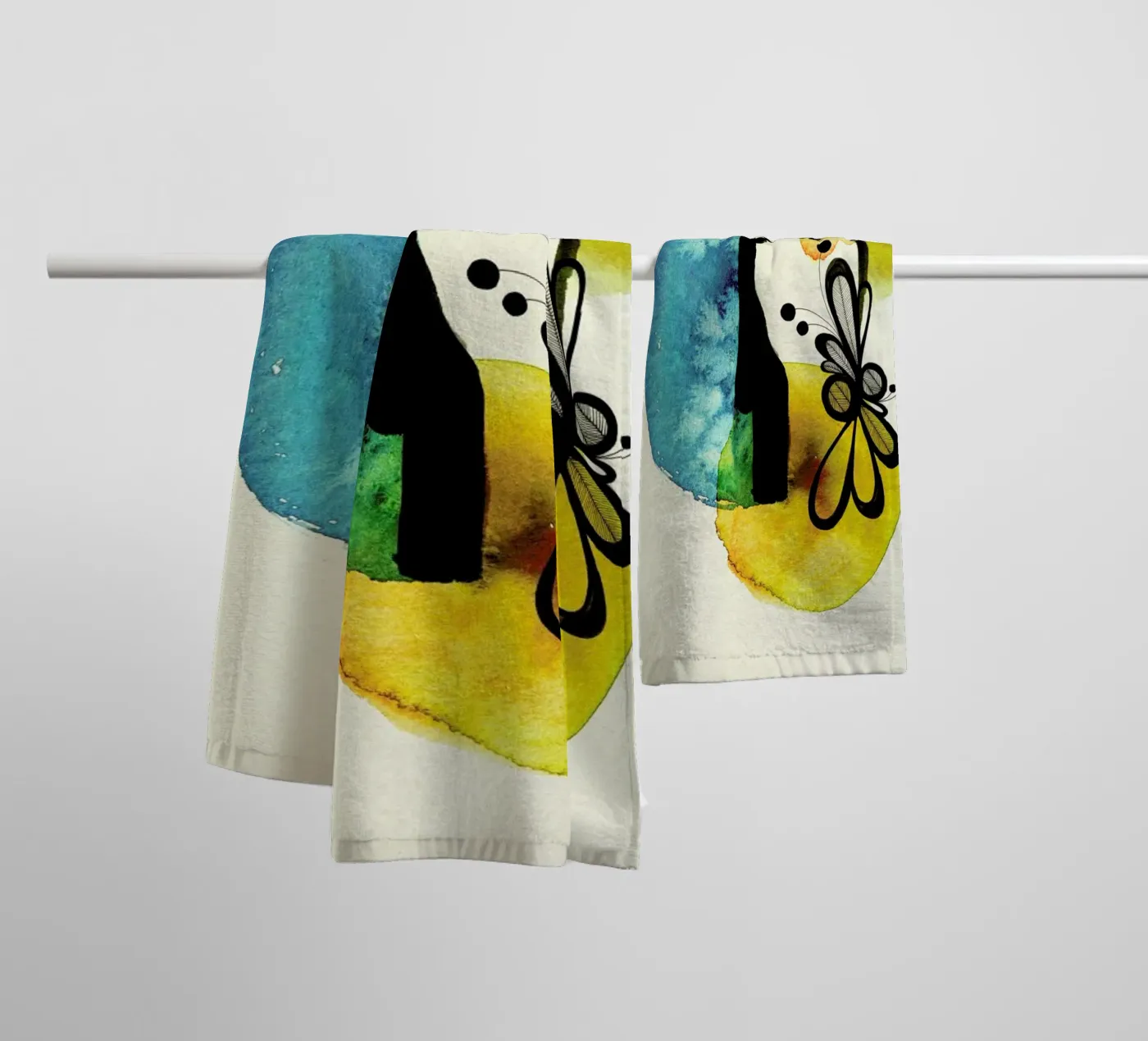 Doll 2 towel by Ekaterina Koroleva