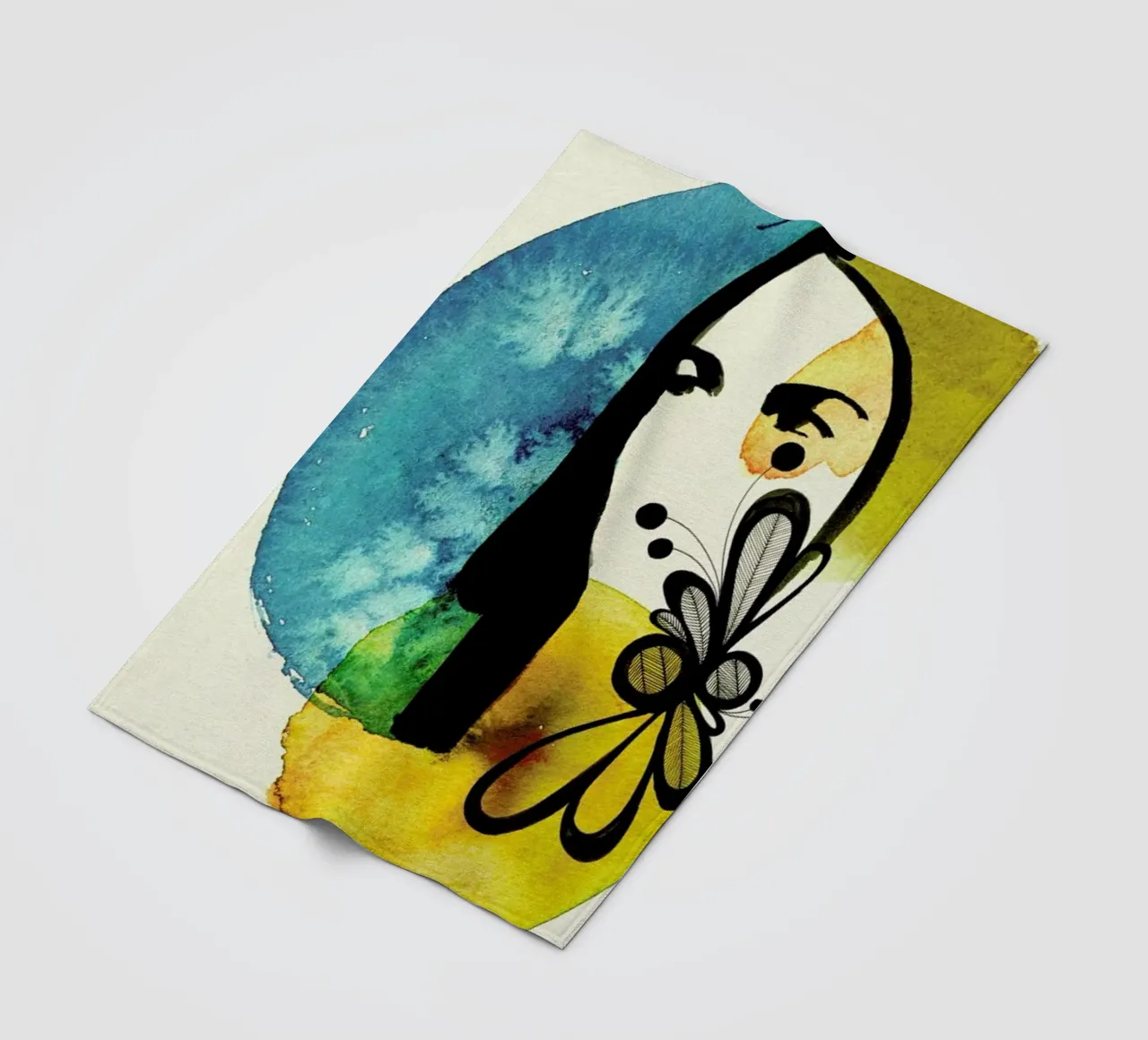 Doll 2 fleecedeken van Ekaterina Koroleva