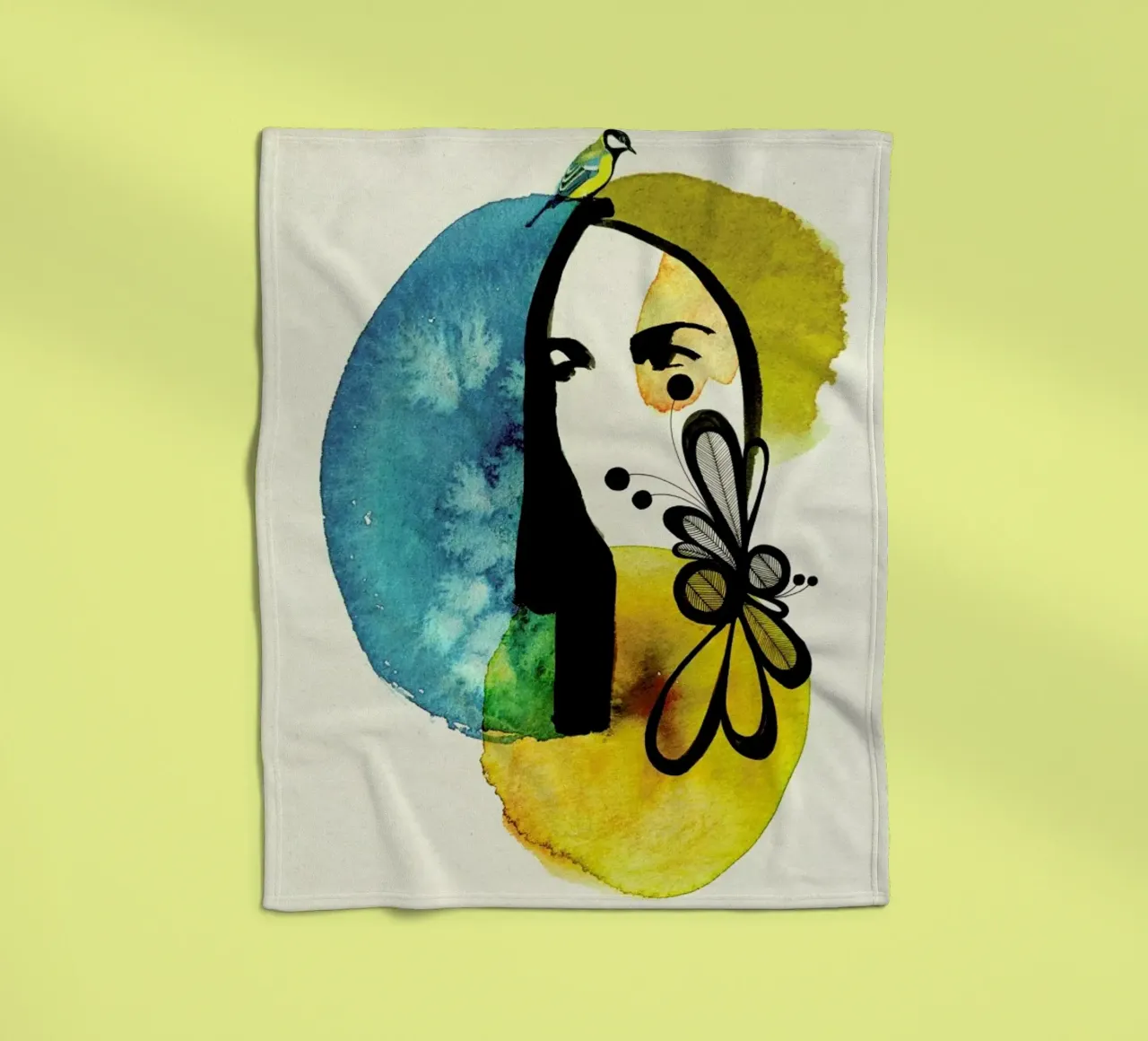 Doll 2 fleecedeken van Ekaterina Koroleva